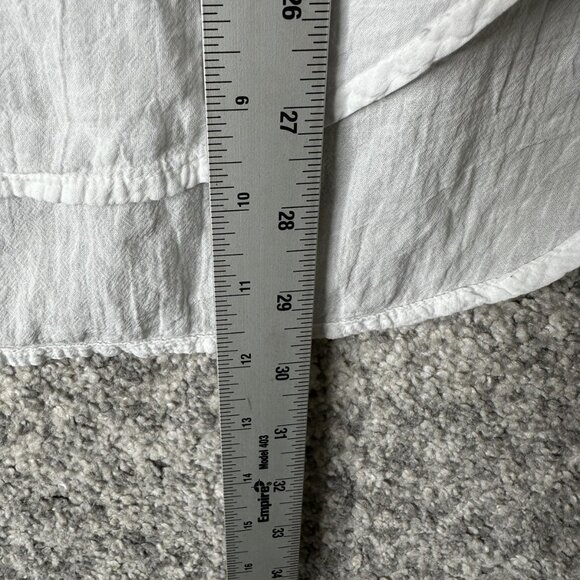 Current/Elliott Shirt Womens Extra Small White Prep School Cotton Button Front - Picture 2 of 7